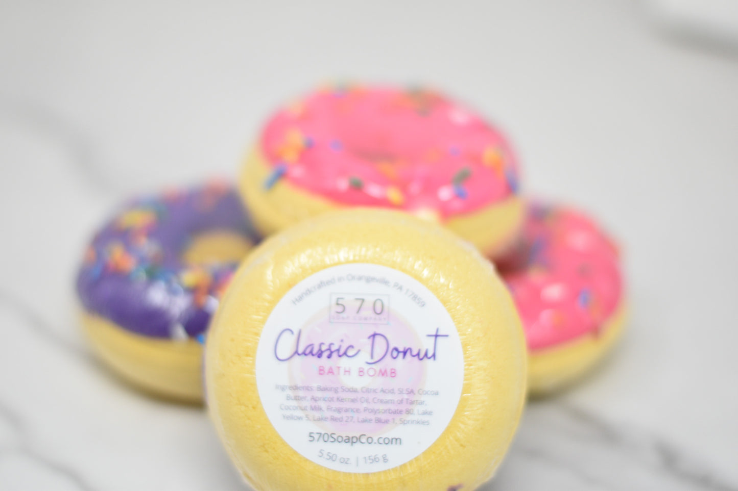 Sprinkled Donut Shaped Bath Bomb