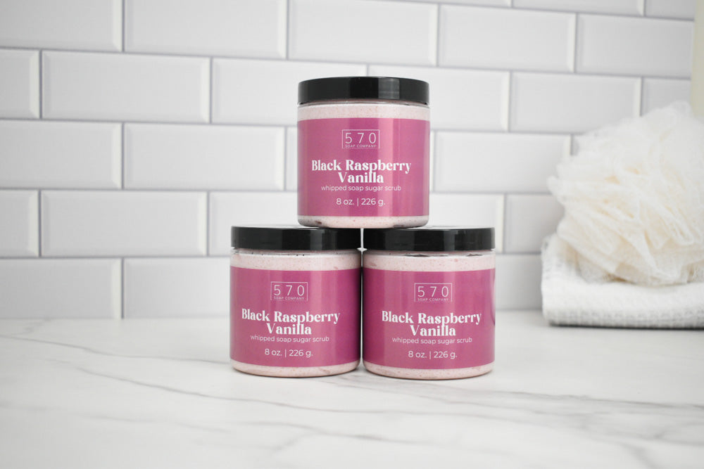 Black Raspberry Vanilla Whipped Sugar Scrub