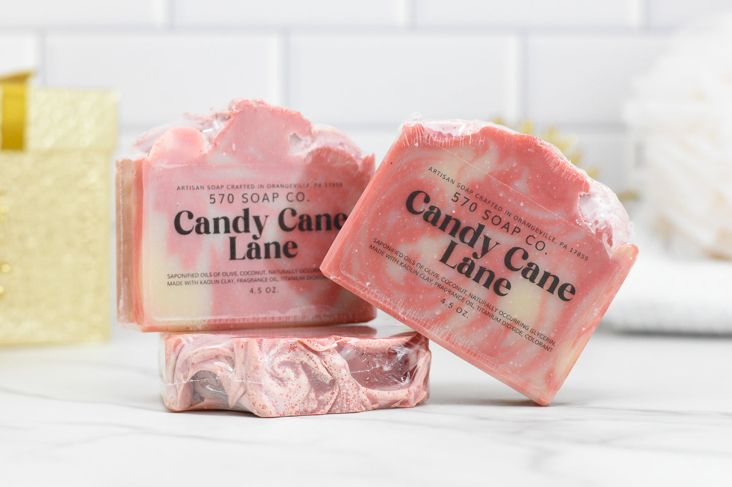 Candy Cane Lane Bar Soap