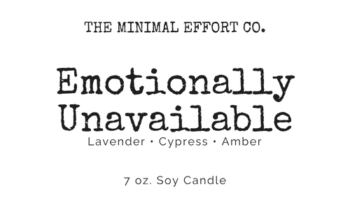Emotionally Unavailable – Driftwood Mahogany Soy Candle