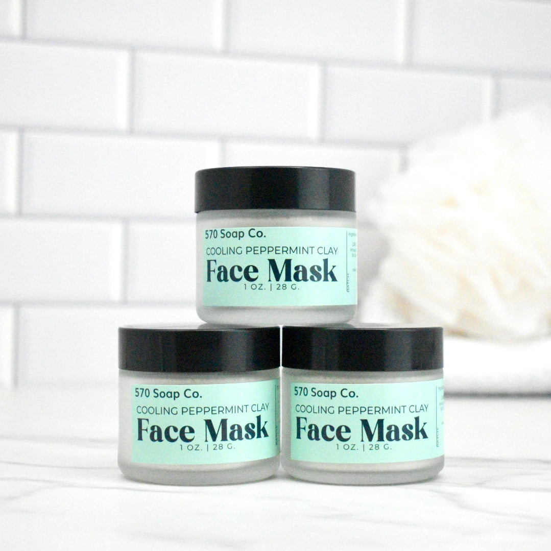 Cooling Peppermint Clay Face Mask