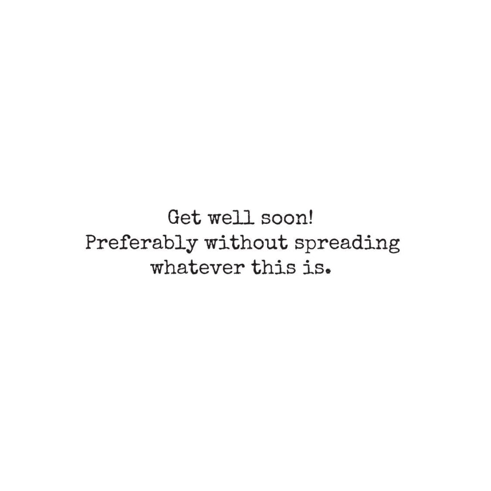 Sending Healing Vibes. But Like, from a Safe Distance – Funny Get Well Card