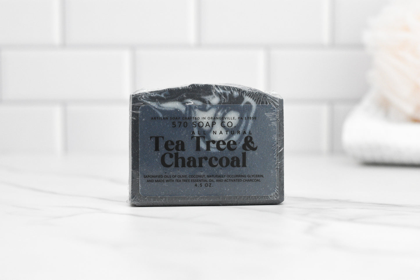 Tea Tree & Charcoal Bar Soap - All Natural