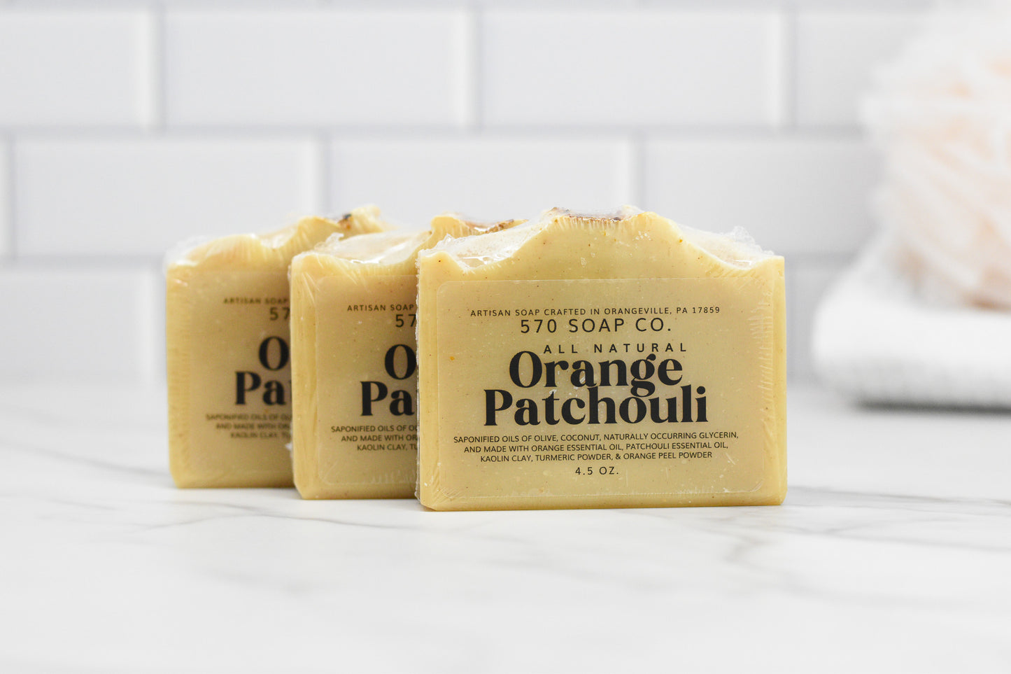 Orange Patchouli Bar Soap - All Natural