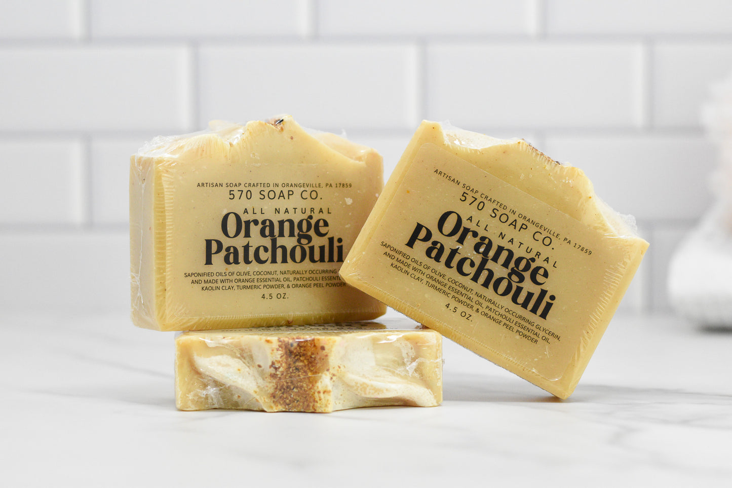 Orange Patchouli Bar Soap - All Natural