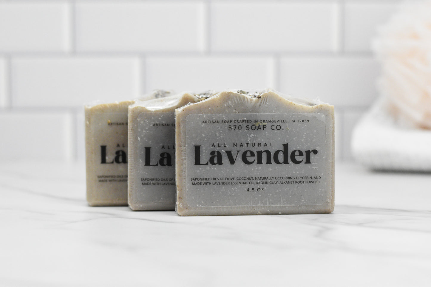 Lavender Essential Oil Bar Soap - All Natural