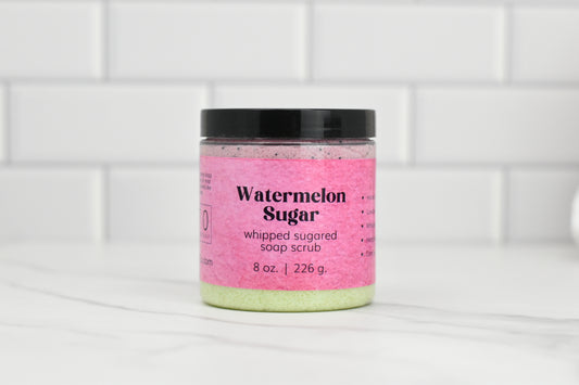 Watermelon Whipped Sugared Soap Scrub
