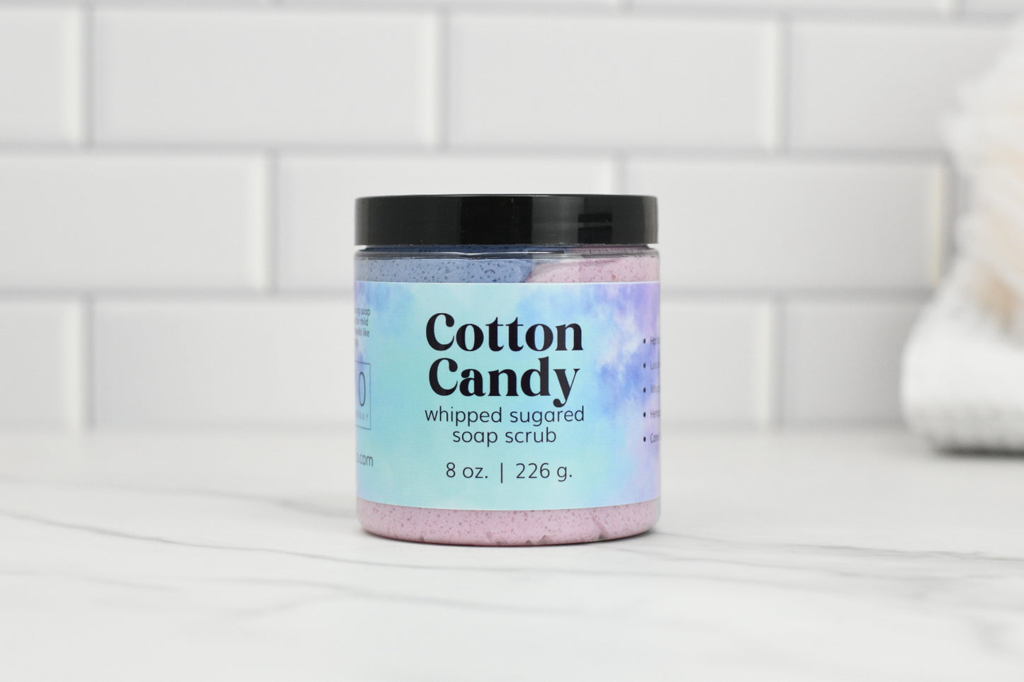 Cotton Candy Sugared Whipped Soap Scrub