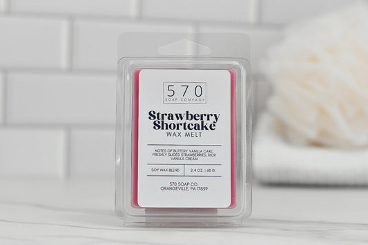 Strawberry Shortcake Wax Melt - Strawberries, Cake, Vanilla