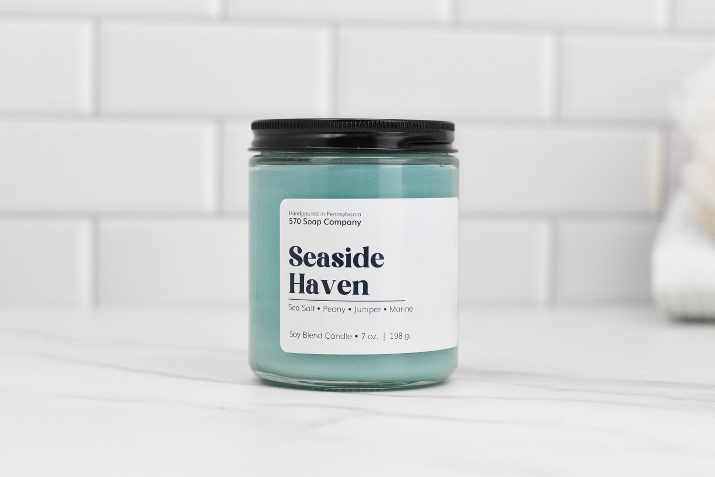 Seaside Haven – Mint, Citrus & Floral Candle