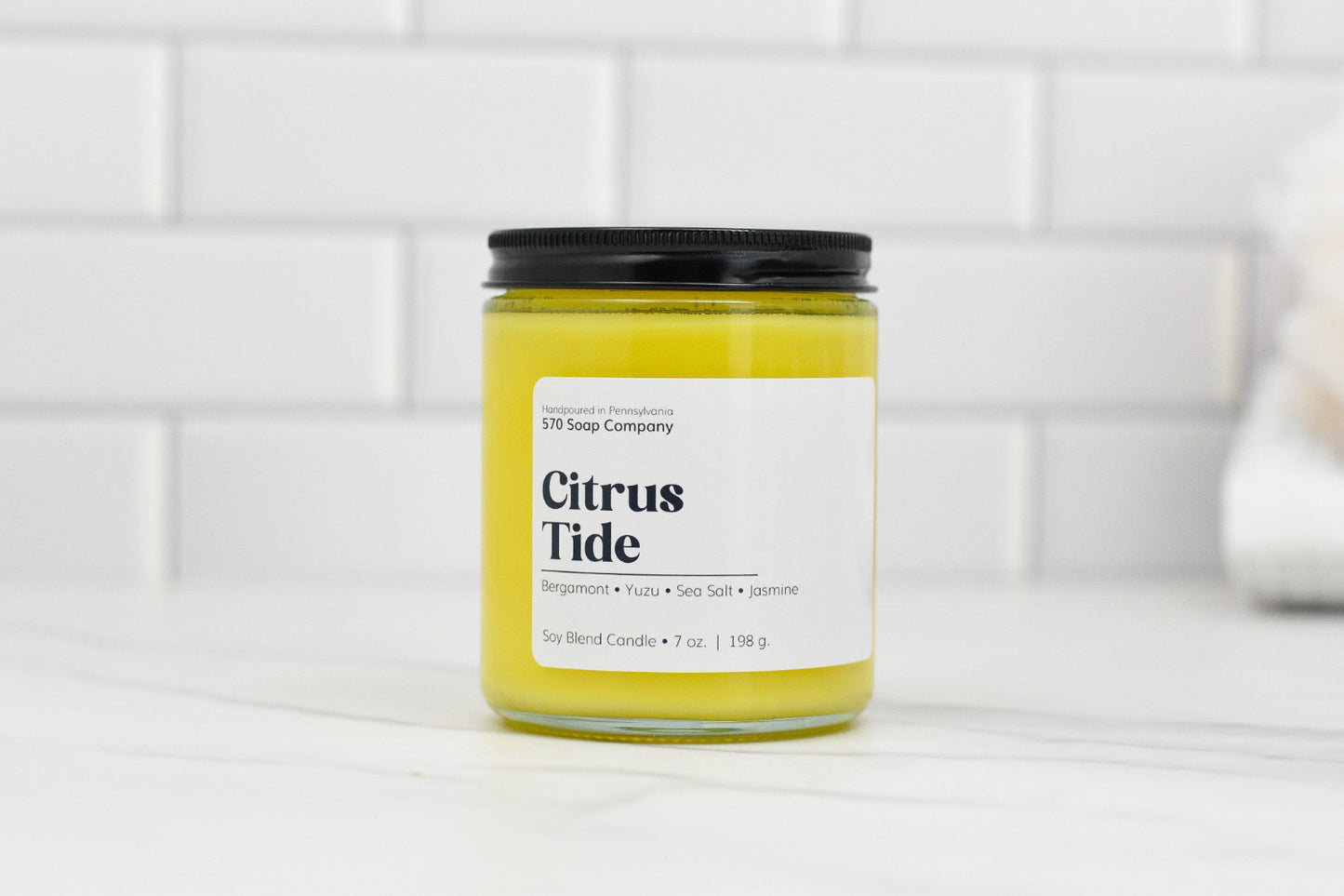 Citrus Tide – Bright Yuzu & Sea Salt Candle