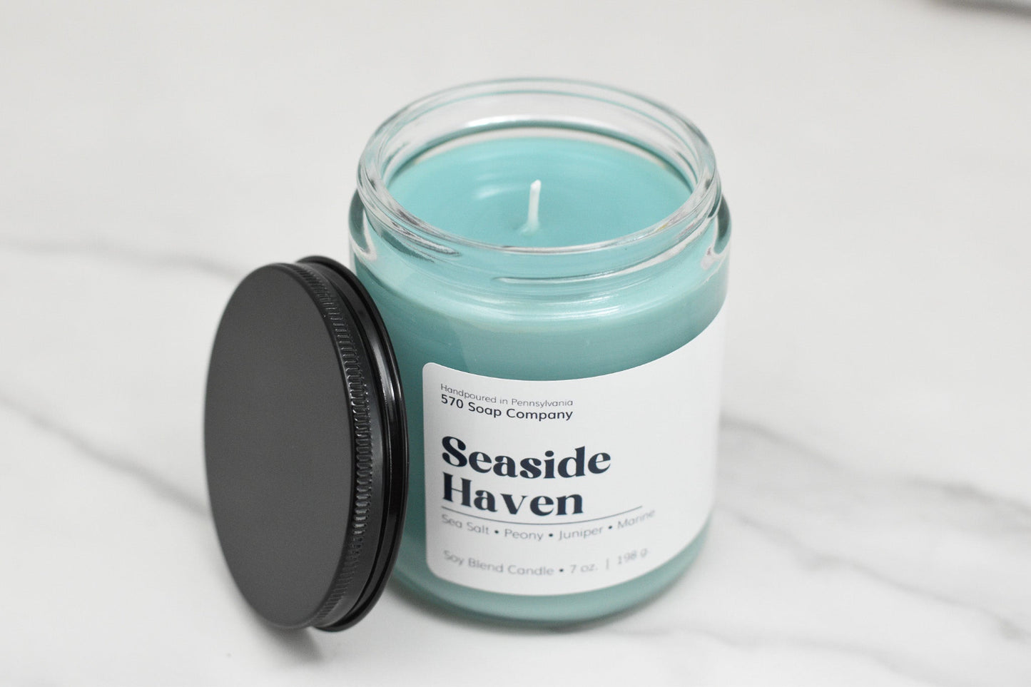 Seaside Haven – Mint, Citrus & Floral Candle