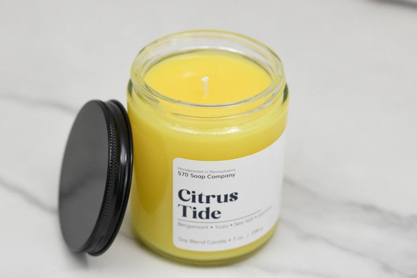 Citrus Tide – Bright Yuzu & Sea Salt Candle