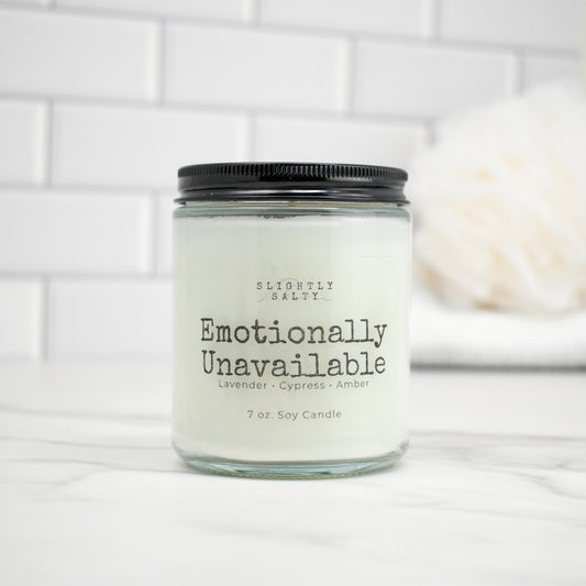 Emotionally Unavailable – Driftwood Mahogany Soy Candle