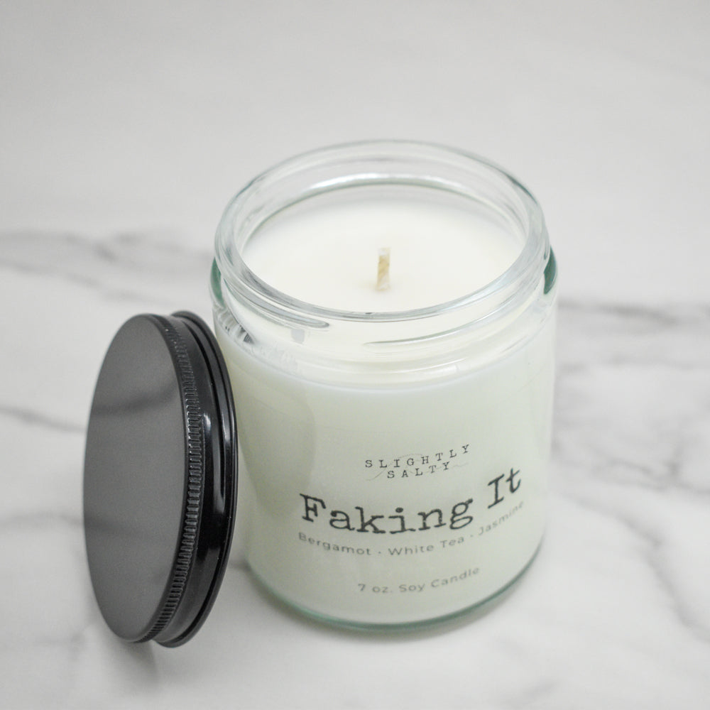 Faking It – Jasmine & White Tea Soy Candle