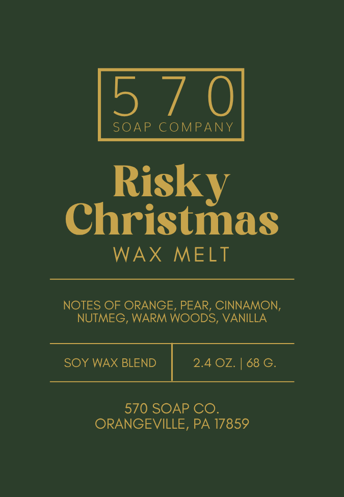 Risky Christmas Wax Melt – Spiced Woods & Vanilla