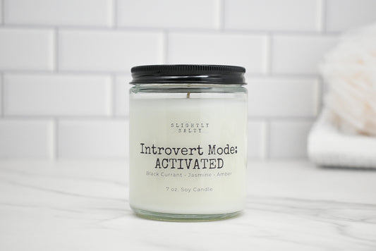 Introvert Mode: Activated – Black Currant + Amber Soy Candle