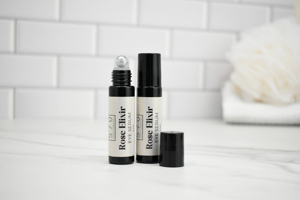 Rose Elixir Eye Serum | Hydrating Rosehip Oil Roller