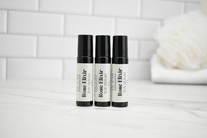Rose Elixir Eye Serum | Hydrating Rosehip Oil Roller