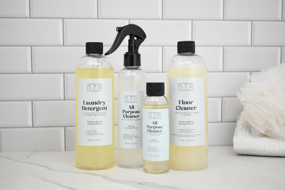 Complete Home Cleaning System – Laundry, Floor & All Purpose + Refill