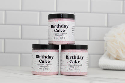 Birthday Cake Whipped Sugared Soap Scrub