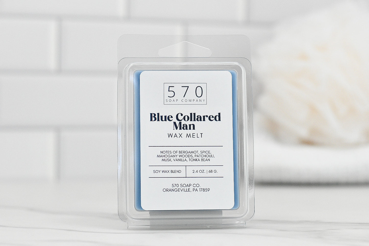 Blue Collared Man Wax Melt - Flannel, Woods, Musk