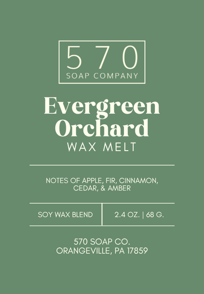 Evergreen Orchard - Apple, Pine, and Cedar - Wax Melt (2.4 oz Soy Blend)