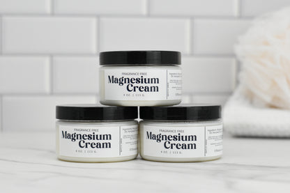 Magnesium Cream - Lavender, Eucalyptus, Fragrance Free