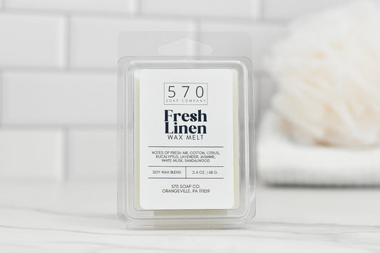 Fresh Linen Wax Melt - Fresh Air, Cotton, Sandalwood