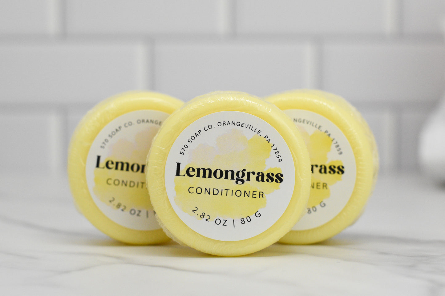 Conditioner Bar for All Hair Types - Lemongrass Essential Oil