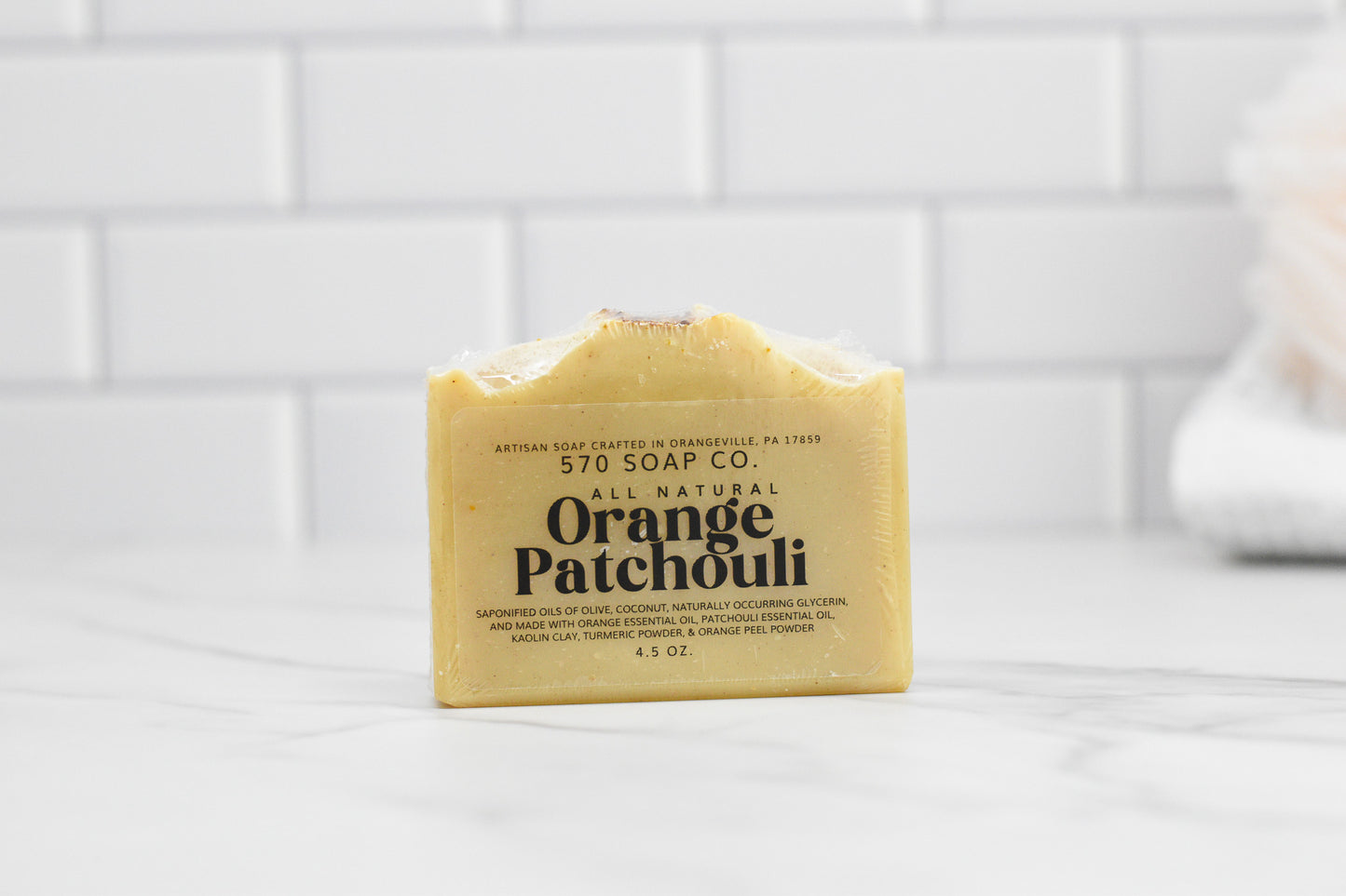 Orange Patchouli Bar Soap - All Natural