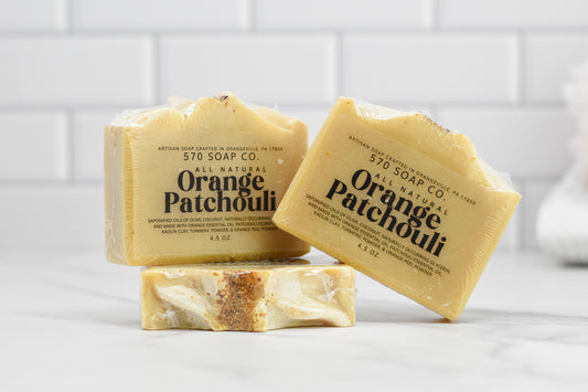 Orange Patchouli Bar Soap - All Natural