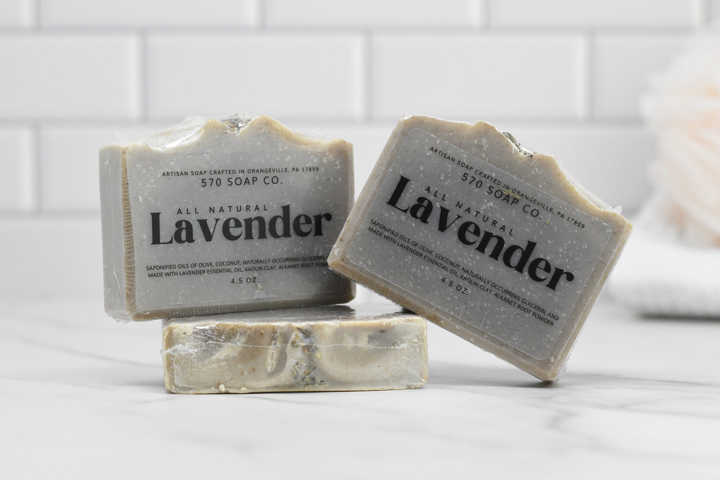 Lavender Essential Oil Bar Soap - All Natural