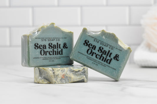 Sea Salt & Orchid Bar Soap: Coastal Tranquility