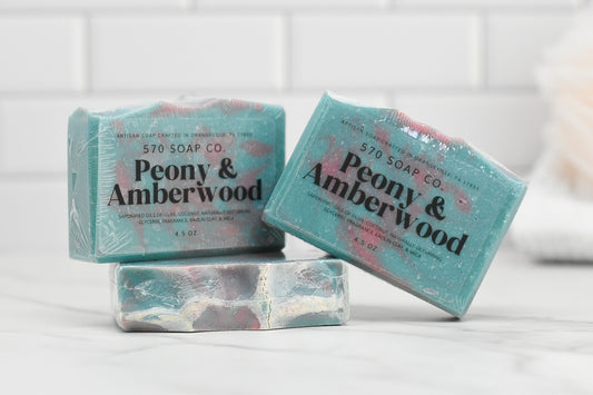 Peony & Amberwood Bar Soap
