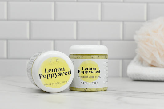 Lemon Poppyseed Whipped Soap Scrub