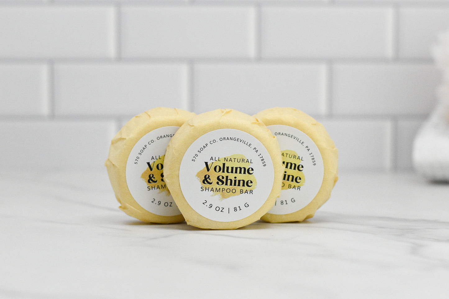 Volume & Shine Hair Shampoo Bar - All Natural