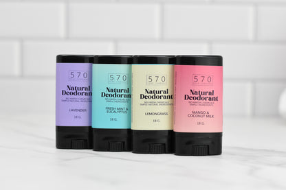 Travel Size Natural Essential Oil Deodorant - Stay Fresh Naturally - VEGAN Formula