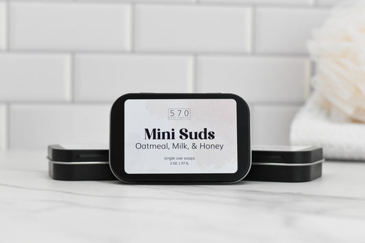 Mini Suds - 2 oz Compact Soap for On-the-Go - Single Use Soaps