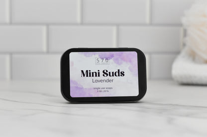 Mini Suds - 2 oz Compact Soap for On-the-Go - Single Use Soaps