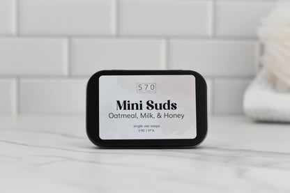 Mini Suds - 2 oz Compact Soap for On-the-Go - Single Use Soaps