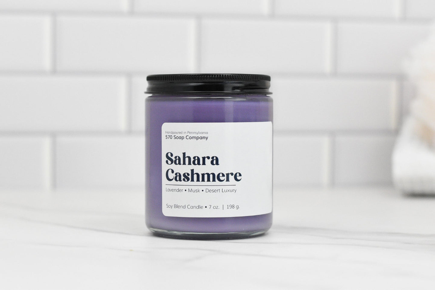 Sahara Cashmere – Lavender & Musk Infused Candle