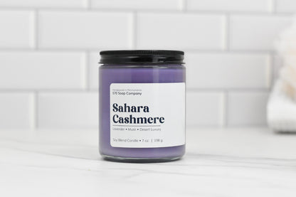 Sahara Cashmere – Lavender & Musk Infused Candle