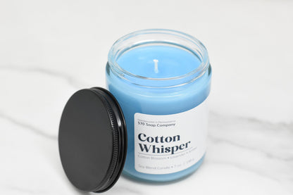 Cotton Whisper – Fresh Linen & Soft Amber Candle
