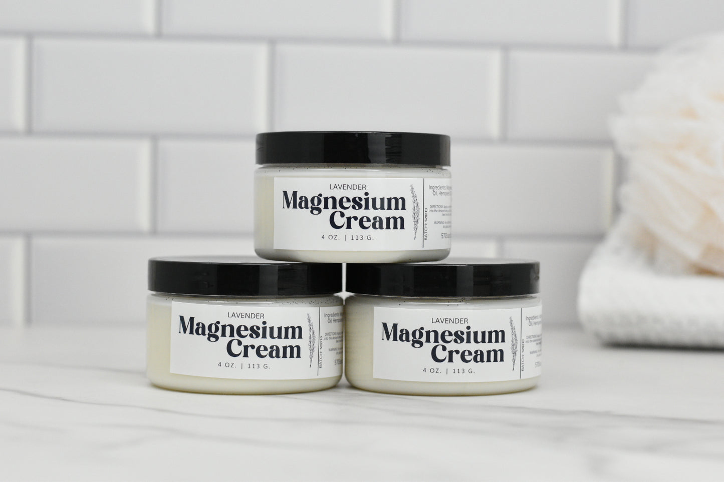 Magnesium Cream - Lavender, Eucalyptus, Fragrance Free