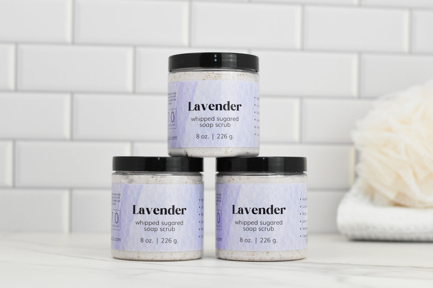 Lavender Whipped Sugared Soap Scrub