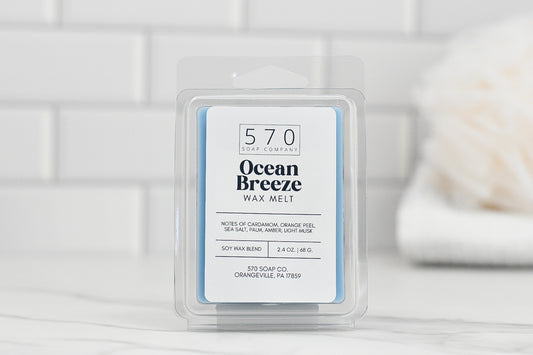 Ocean Breeze Wax Melt - Sea Salt, Palm, Musk