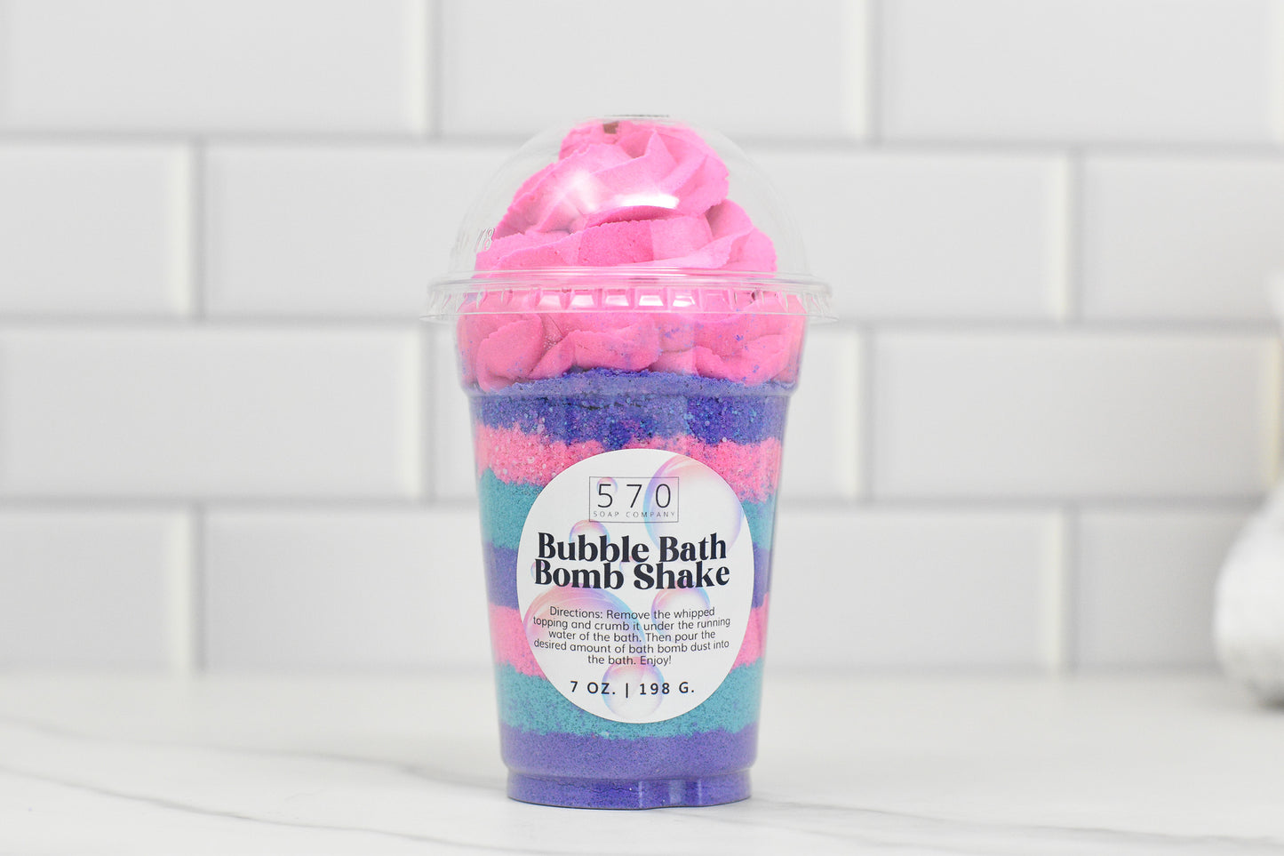 Bubble Bath Bomb Shake - Bath Bomb and Solid Bubble Bath