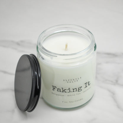 Faking It –  Jasmine & White Tea Soy Candle