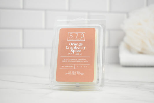 Orange Cranberry Spice Wax Melt - Orange, Cranberry, and Cinnamon